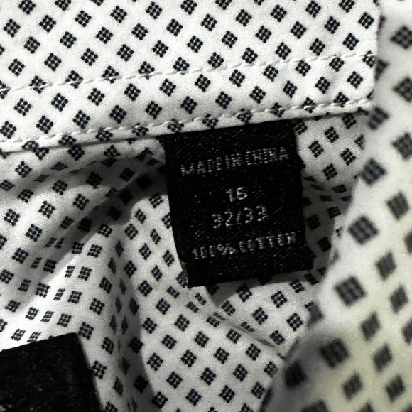 John Varvatos USA‎ Signature Tailored Button Down Shirt Men’s Size 16 32/33 - Picture 5 of 7